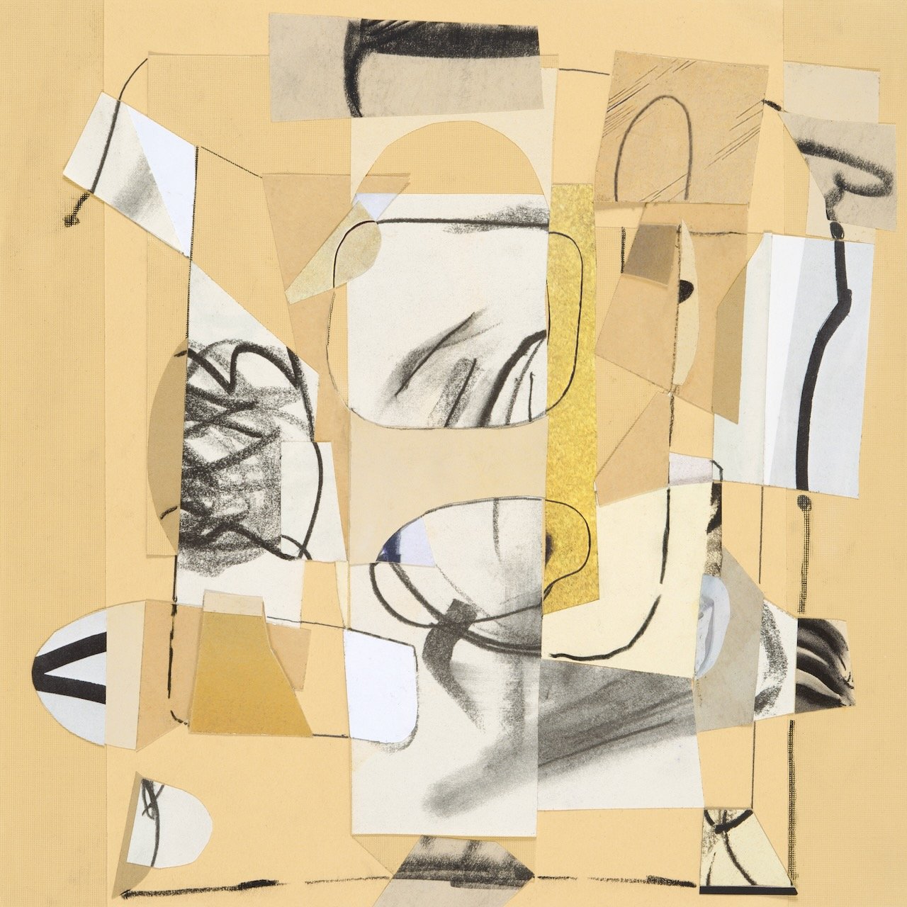For The Eradication of Seemingly Incurable Sadness Per collage and drawing 17” X 17” framed 2023