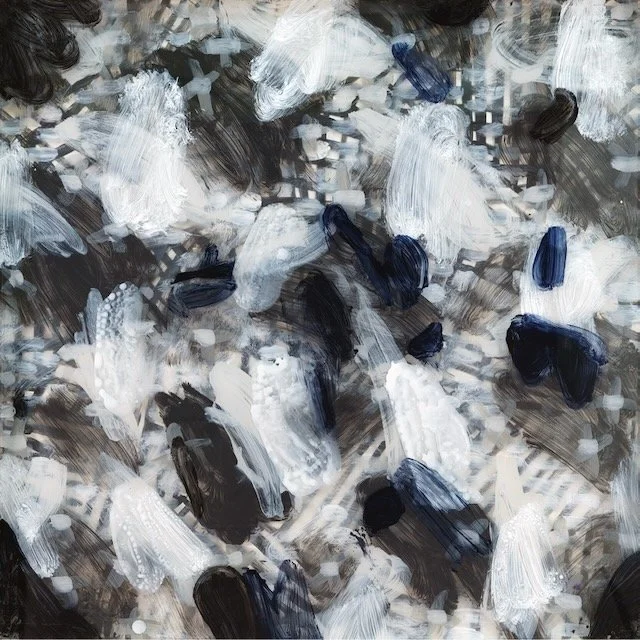 Grey Area
acrylic on acrylic
3 x (31 x 31) inches framed
2020

