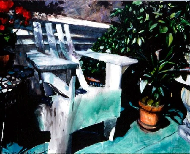 Chair and Calla Lily