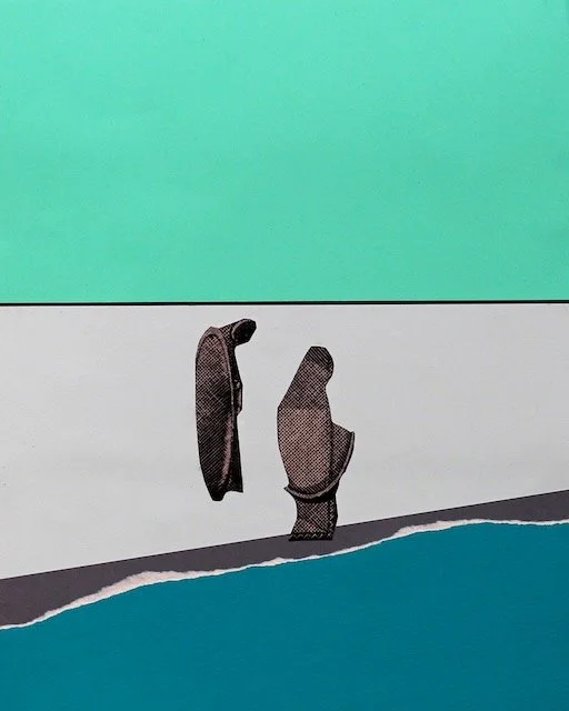 Euphrates, paper collage, 12.5 x 10 inches, 2015