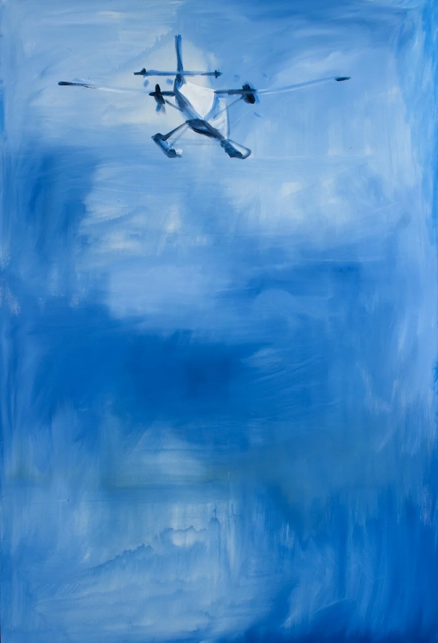 Freedom From Gravity, acrylic on canvas, 84 x 57 inches, 2008