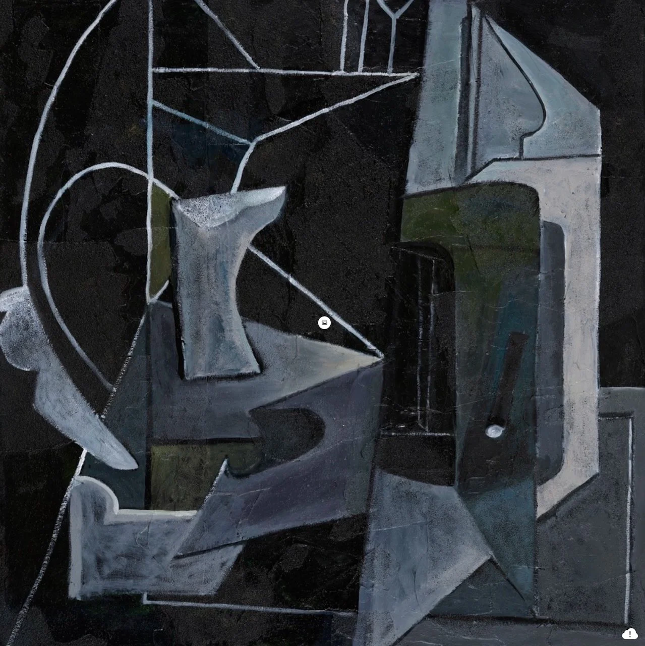 Cover of Darkness, oil on sand on canvas, 48 x 48 inches, 2019