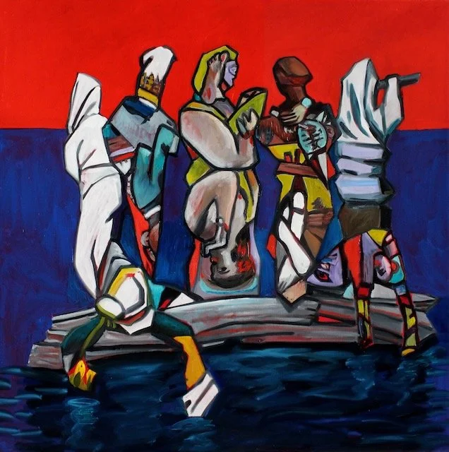 Maiden Voyage, acrylic on canvas, 48 x 48 inches, 2016