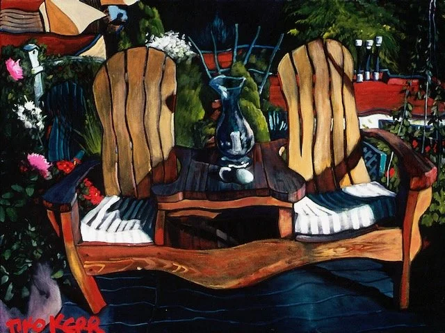 The Most Beautiful Summer In Memory II, acrylic on canvas, 36 x 48 inches, 1998