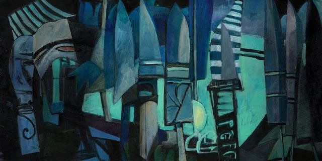 Processional, 60 x 120 inches, oil on canvas, 2019