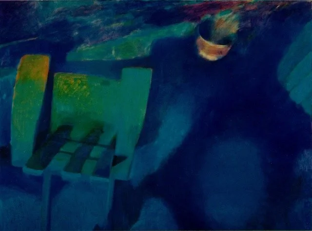 Green Chair, acrylic on canvas