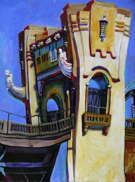 The Bridge Beyond, acrylic on canvas, 48 x 36 inches, 2010