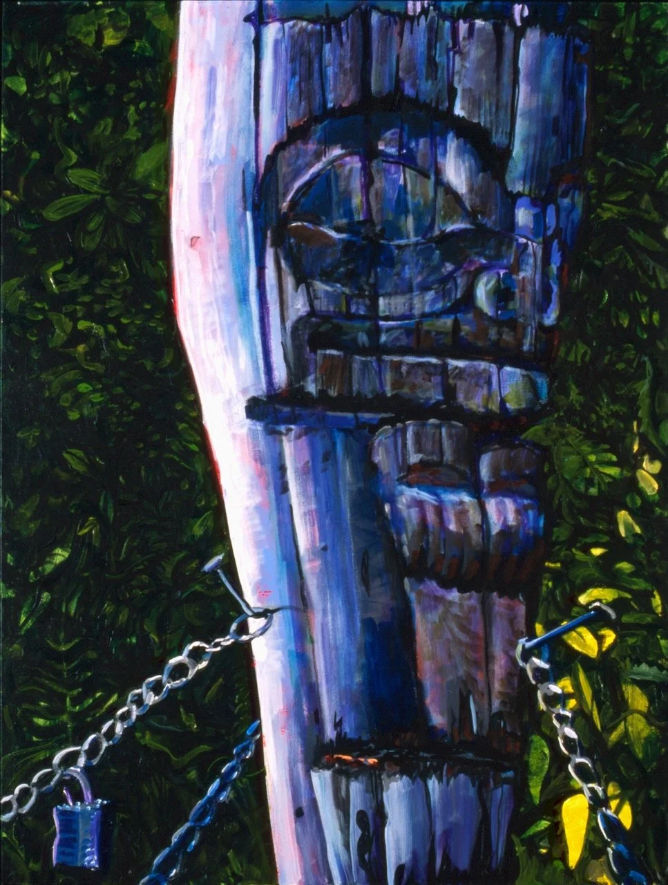 Lock Jaw, acrylic on canvas, 48 x 36 inches, 2002