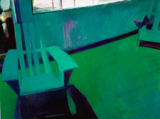 Blue Chair, acrylic on canvas