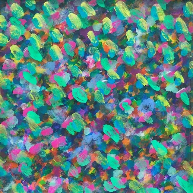 Colour Commentary
acrylic on acrylic
3 x (17 x 17) inches framed
2020
