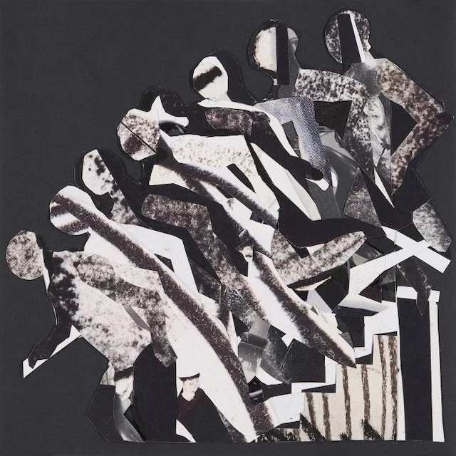 Dude Descending Staircase, archival print on canvas ink, 48 x 28 inches