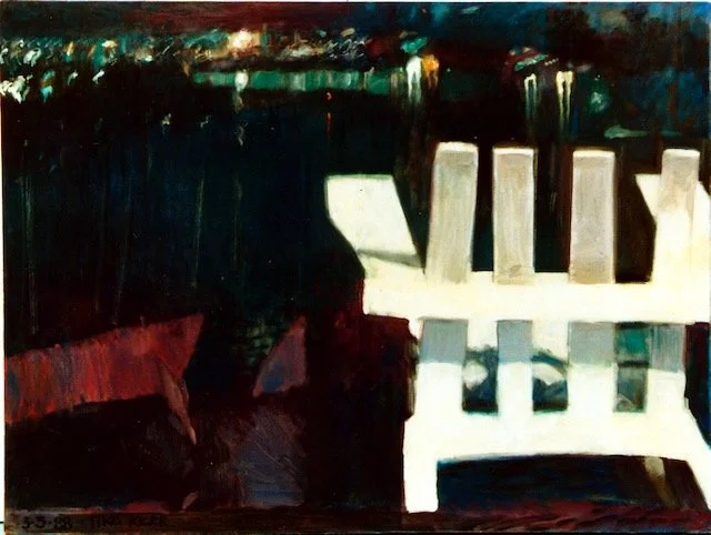 White Chair and Brown, acrylic on canvas, 1988