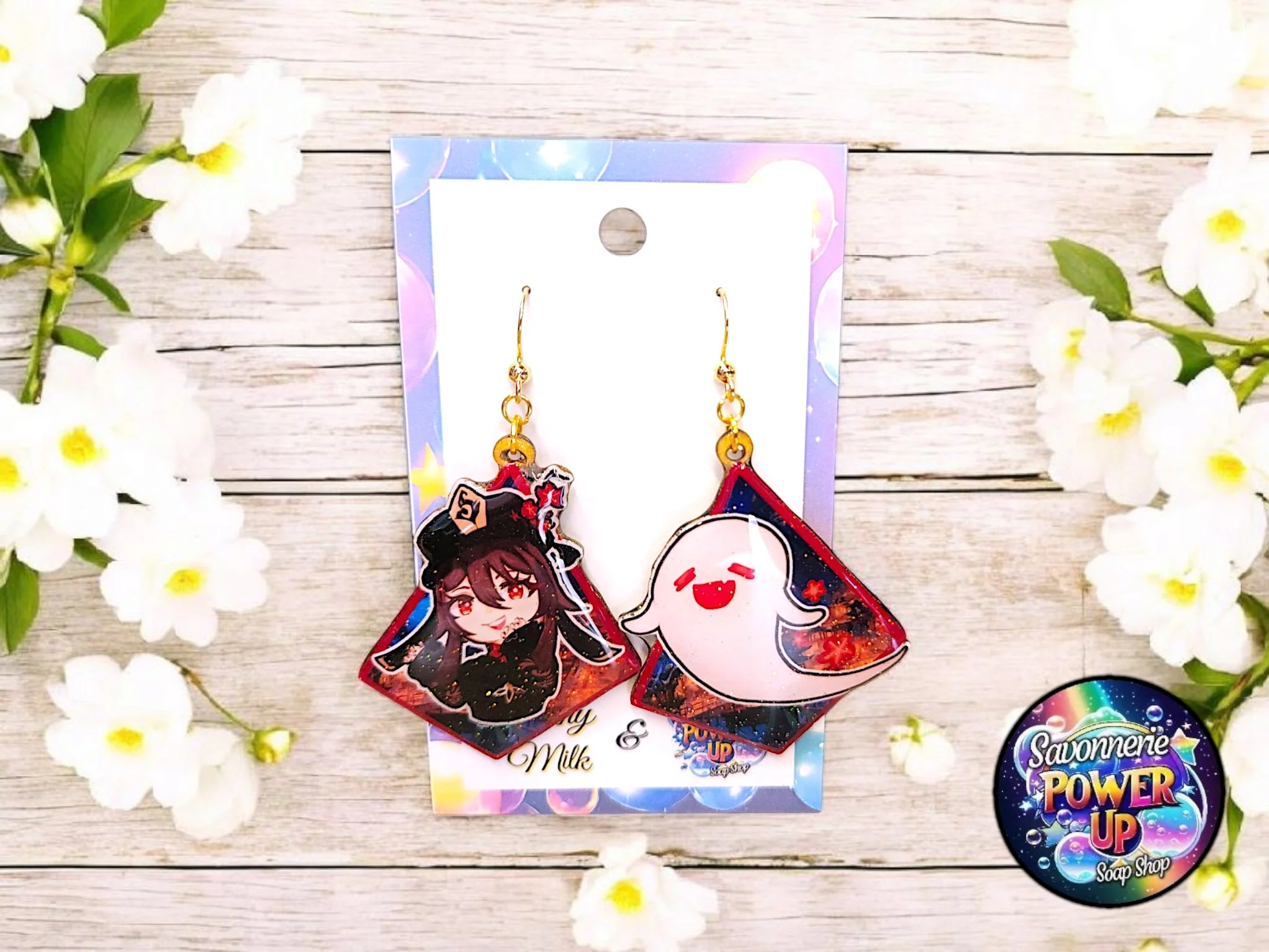 Boucles d'oreille Hu Tao | GENSHIN IMPACT