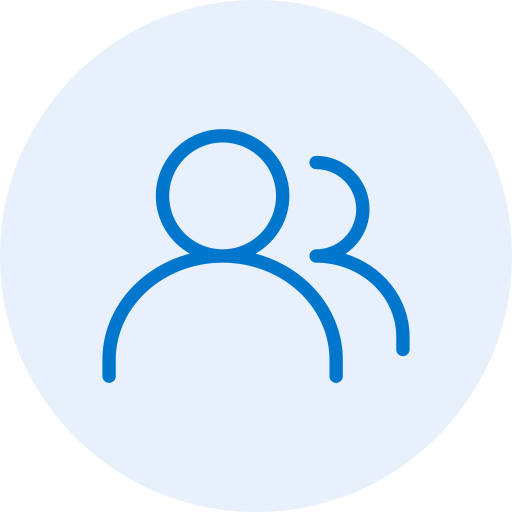 Icon of two stylized human figures representing users or people.