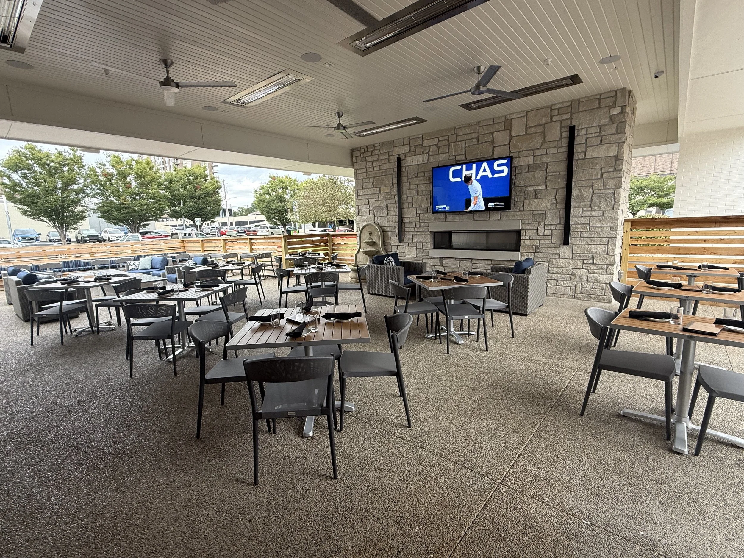 Covered and Heated Patio