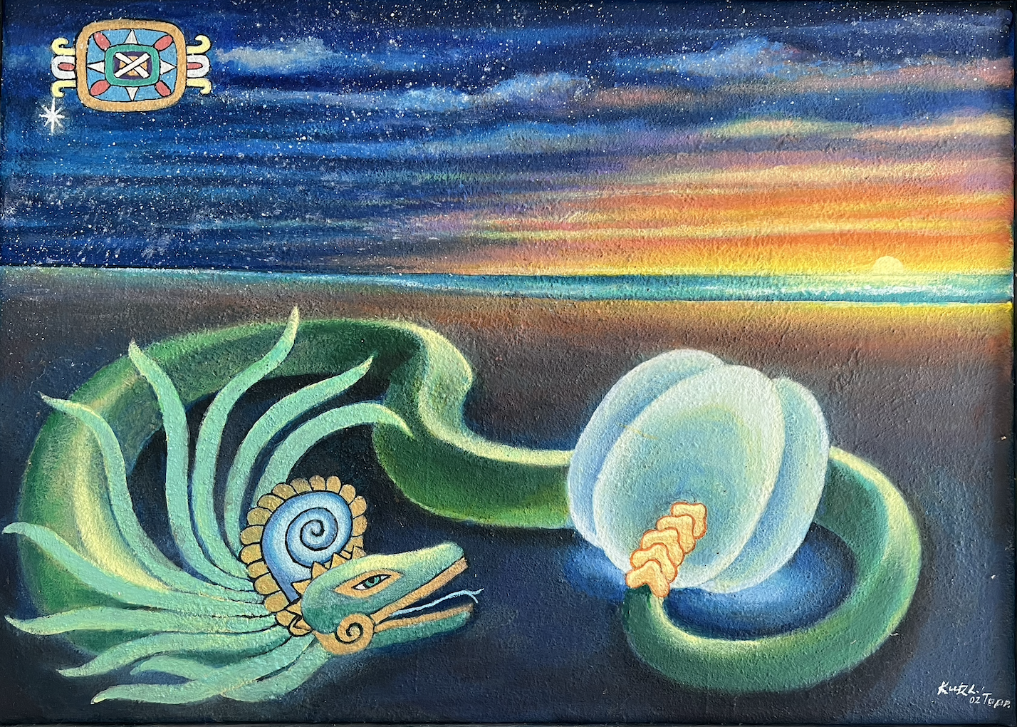 El huevo cósmico. Último Ketzalkoatl, 5ta edad