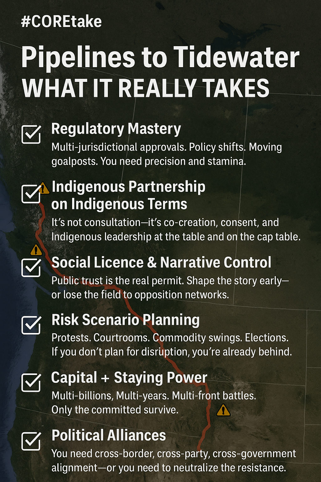 Pipelines to tidewater? What it really takes.