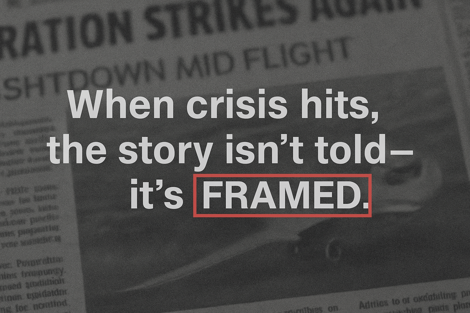 Framing the Flight