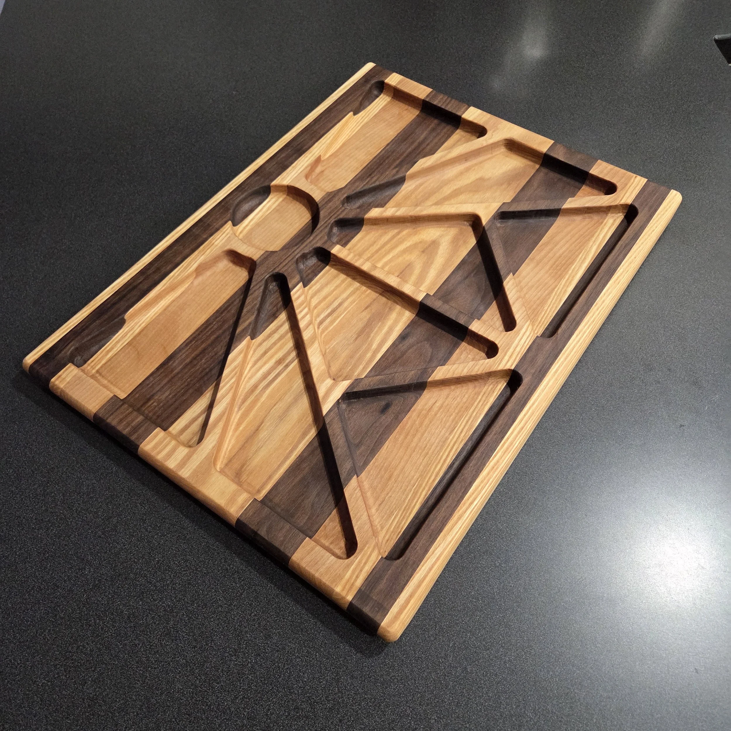 Walnut and Ash Serving Tray