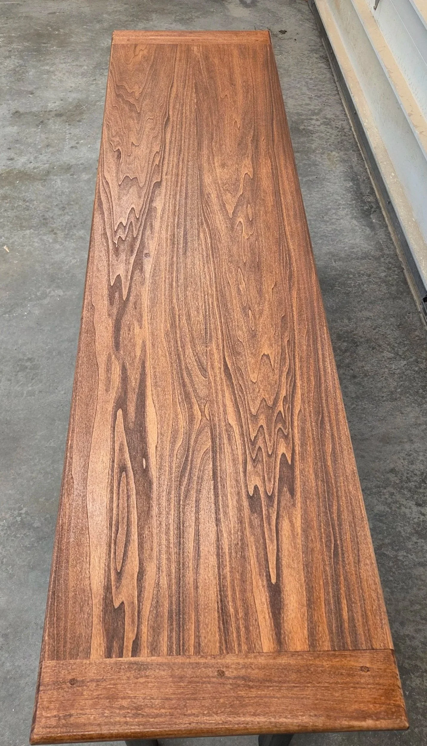 Modern Console Table- Poplar, with floating top