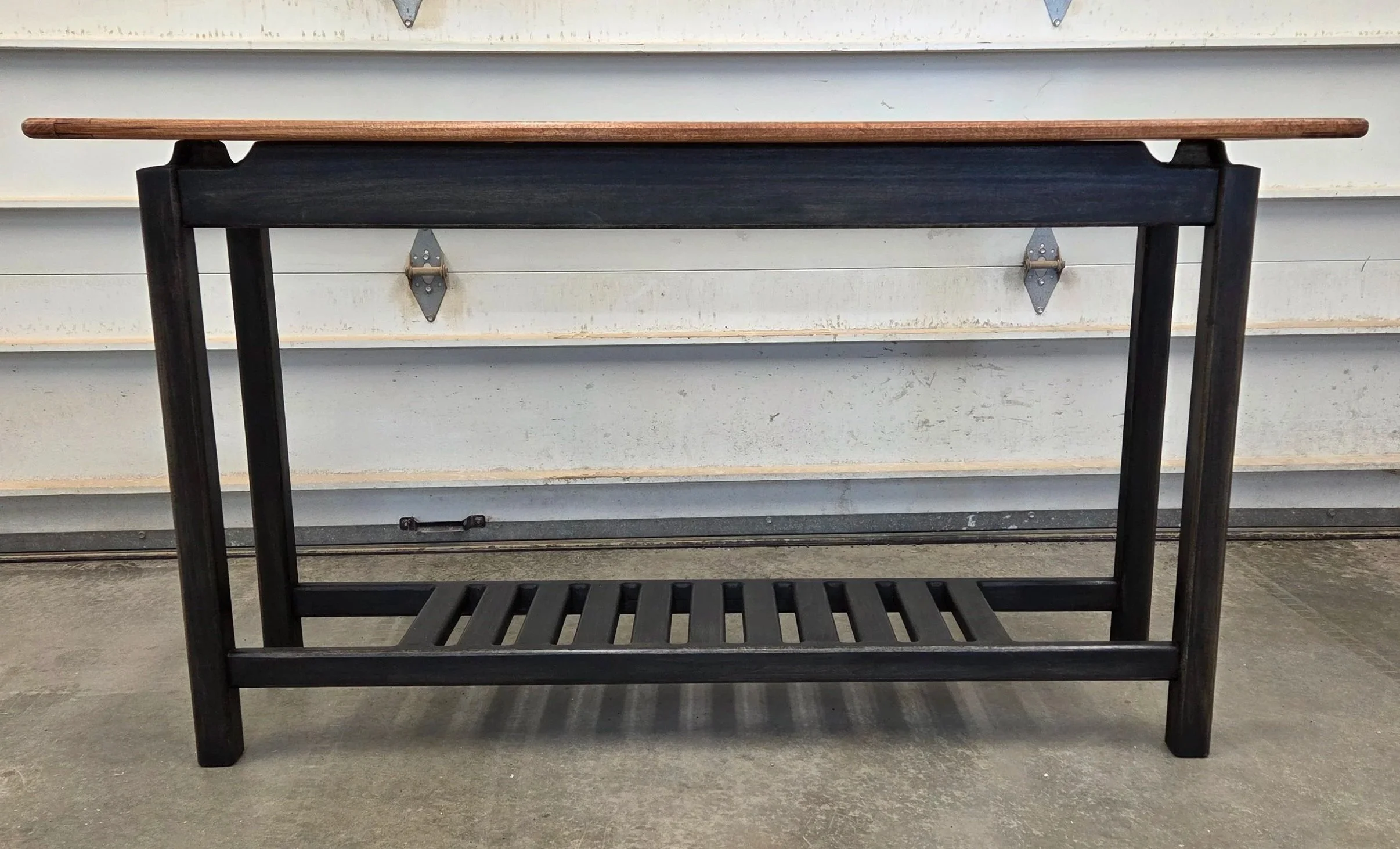 Modern Console Table- Poplar, with floating top