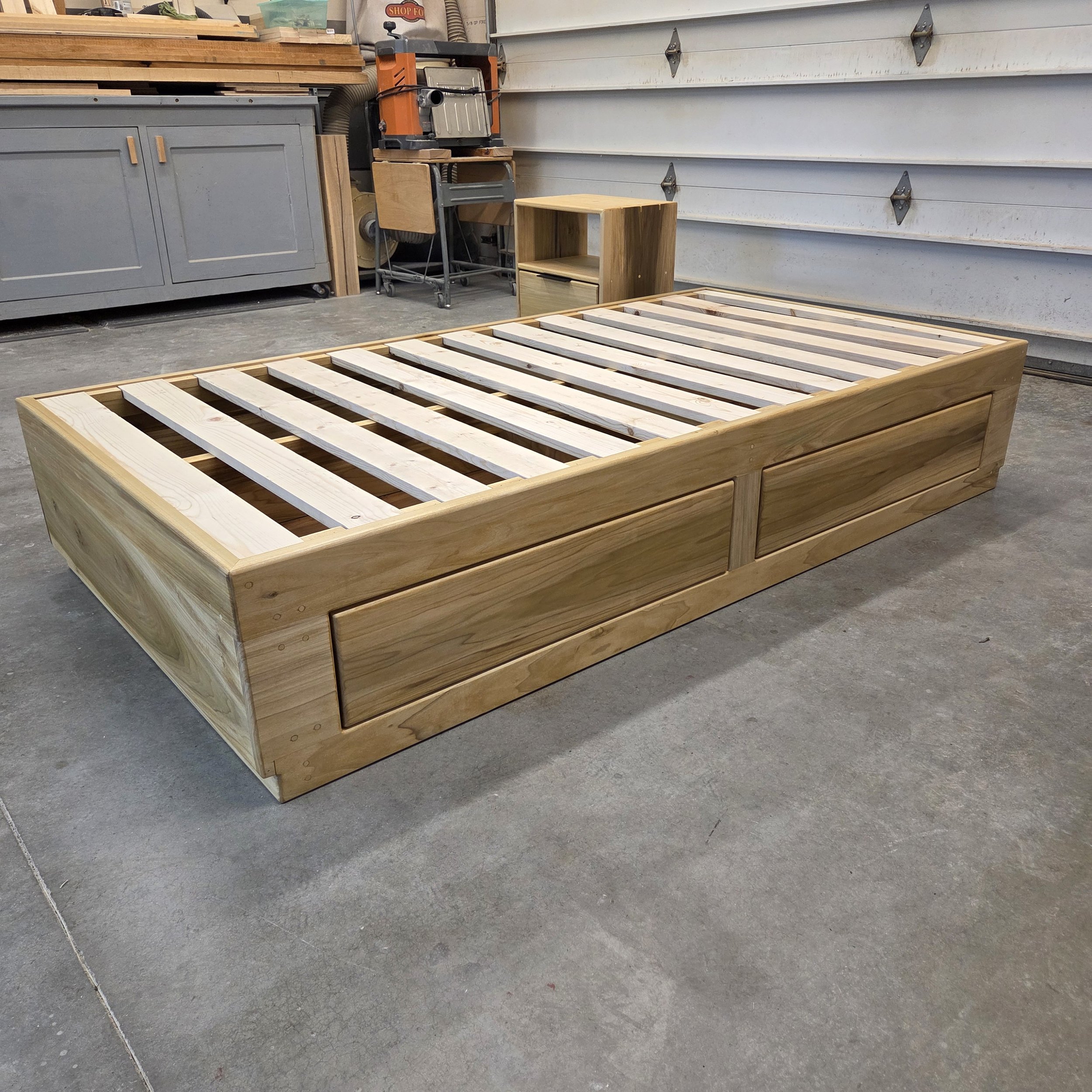 Twin Bed with storage