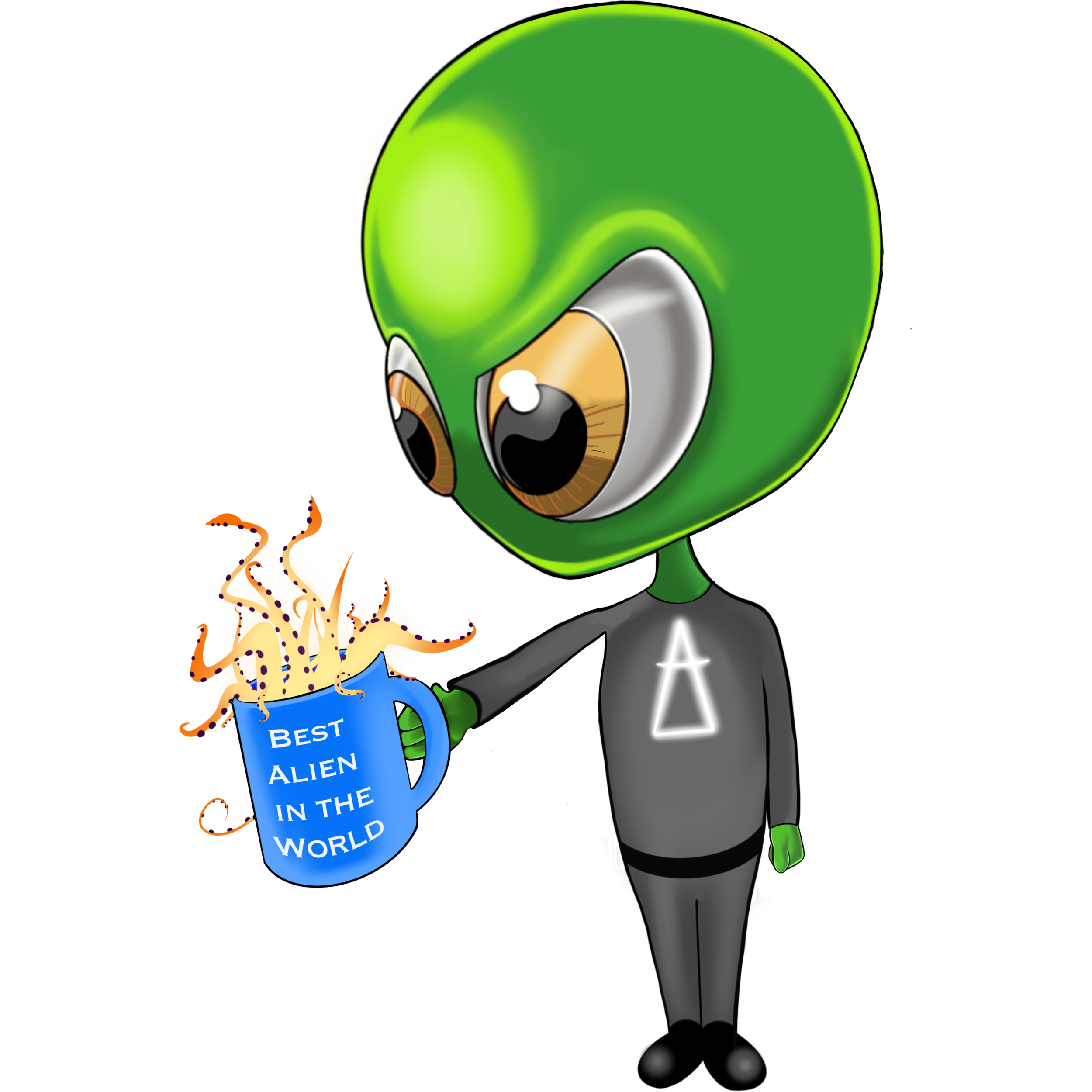 Best Alien In The World Sticker