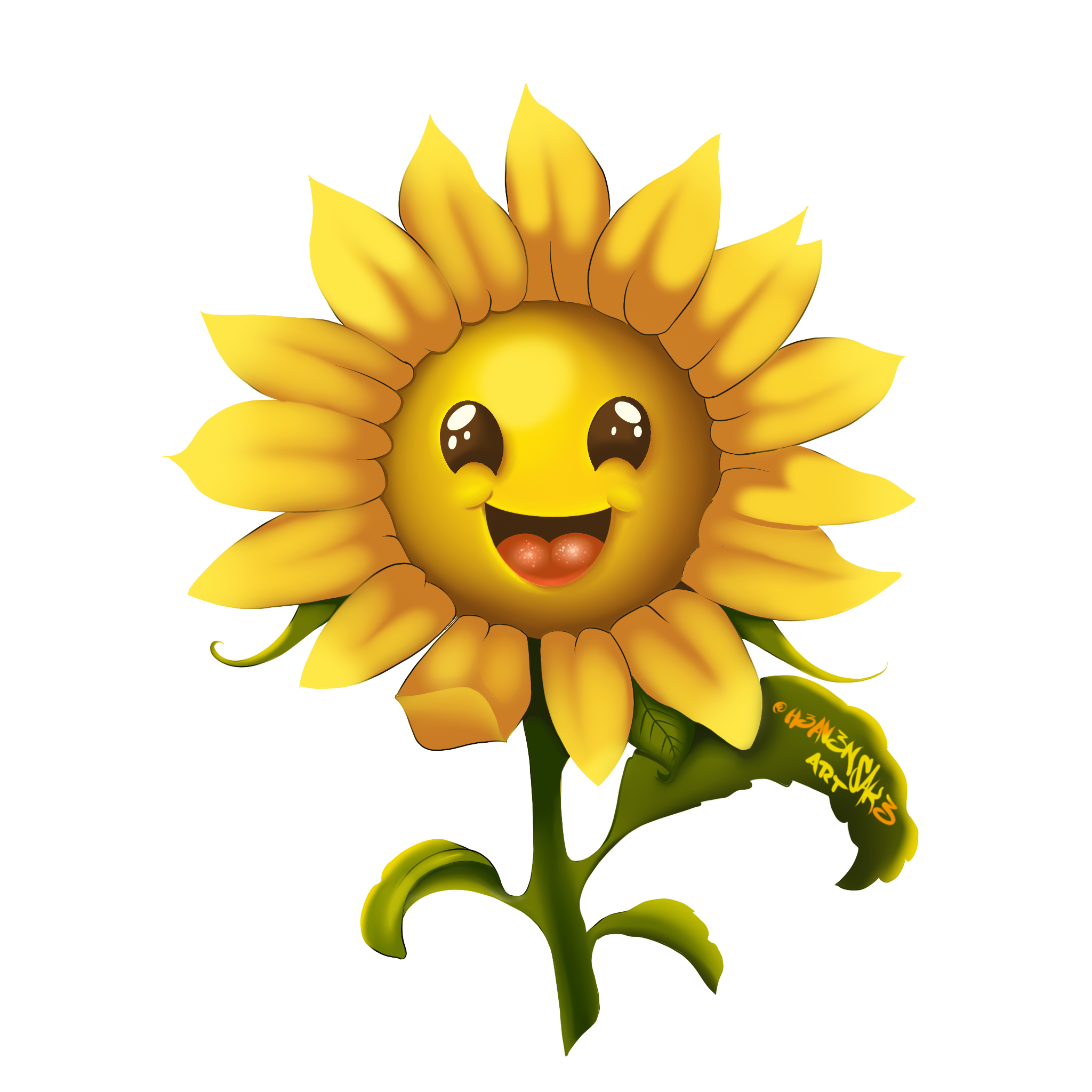 Happy Sunflower Sticker