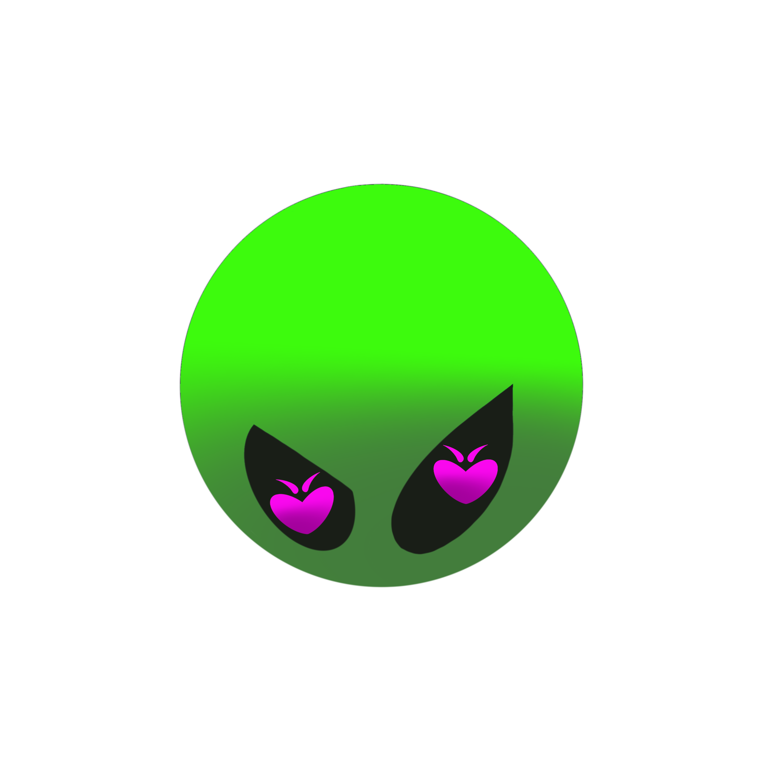 Alien Love Eye's Sticker