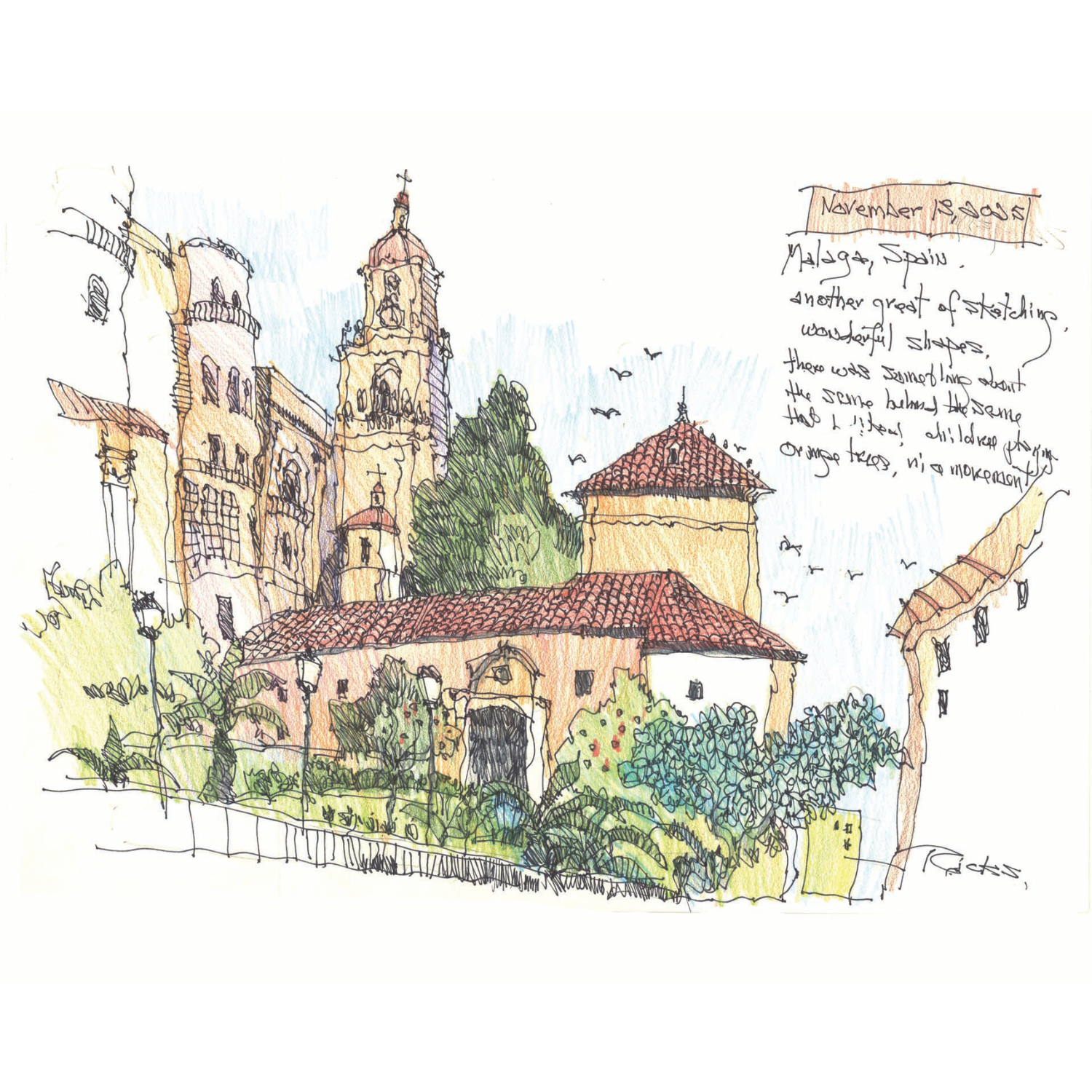 Malaga Sketch