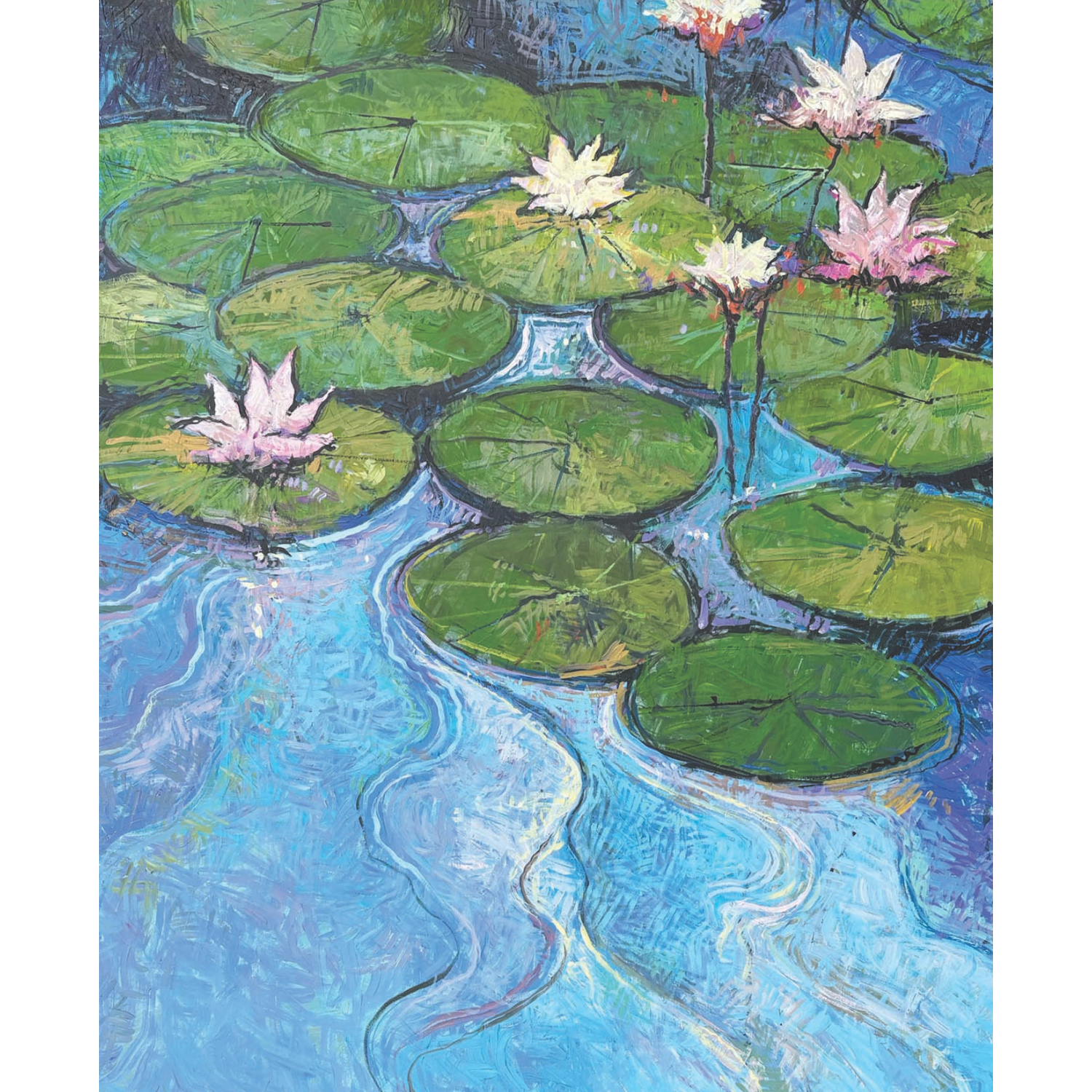 Waterlilies - Click image to see full size painting