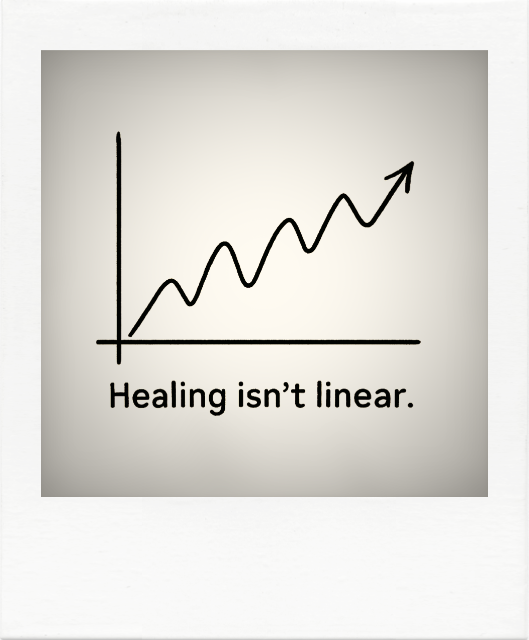 The non fucking linear healing journey. You arrive at ‘I’ve got this’ and before you know it you feel thrown back into pain.