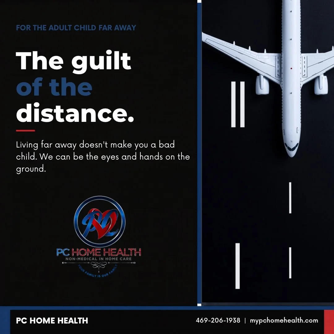 You live hours away. Maybe across the country.

And the guilt is relentless.

Every unanswered call sends your heart racing. Every fall, every hospital trip, every &ldquo;Mom didn&rsquo;t eat today&rdquo; &mdash; you feel it from hundreds of miles aw