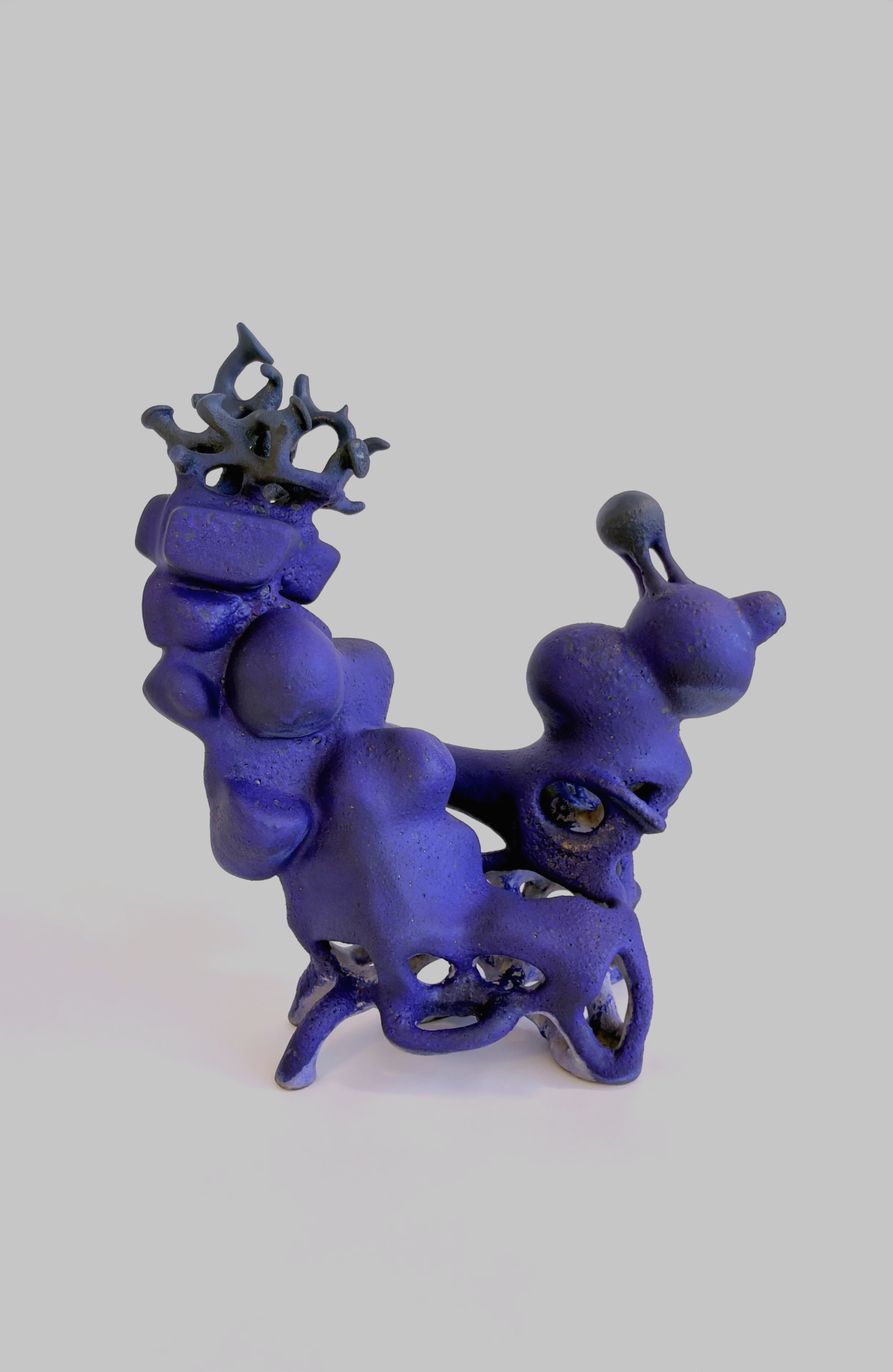 Hand-built stoneware sculpture Zerzura on a neutral background.