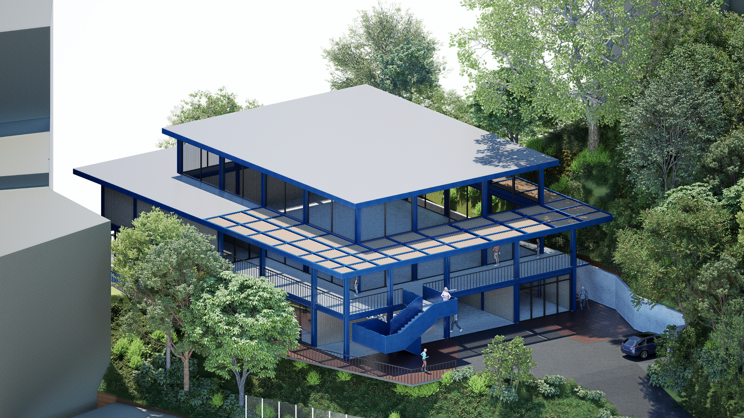 Imaginario en isométrico de CEC las Orquidias.