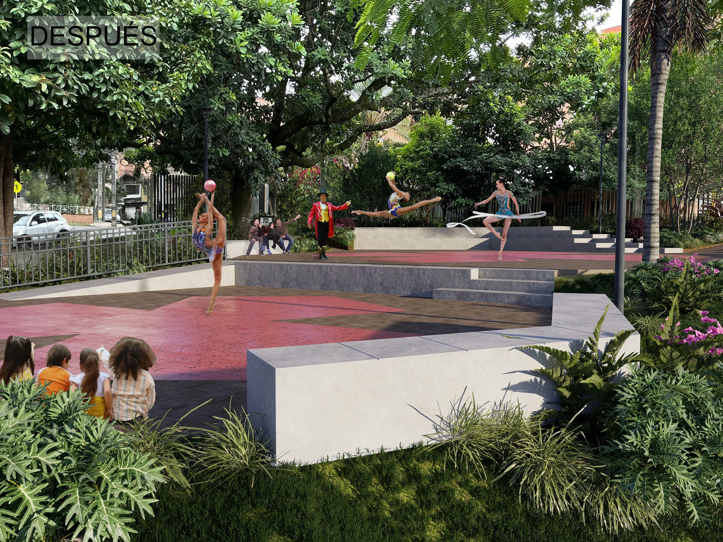 Imaginario del estado del parque de las Ilusiones después de la intervención