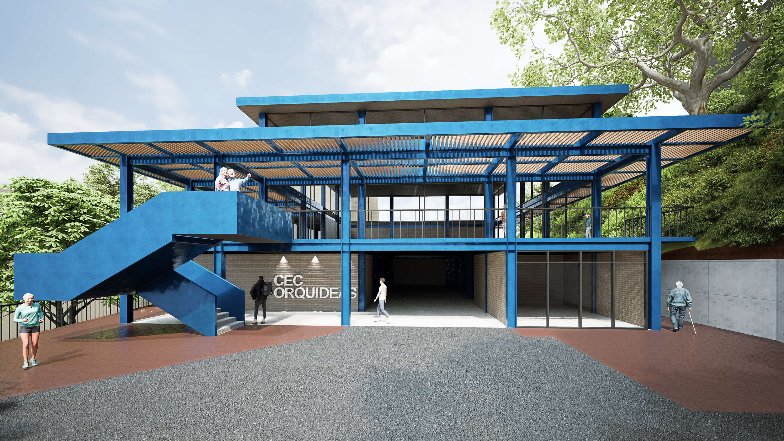 Imaginario acceso de CEC las Orquidias.