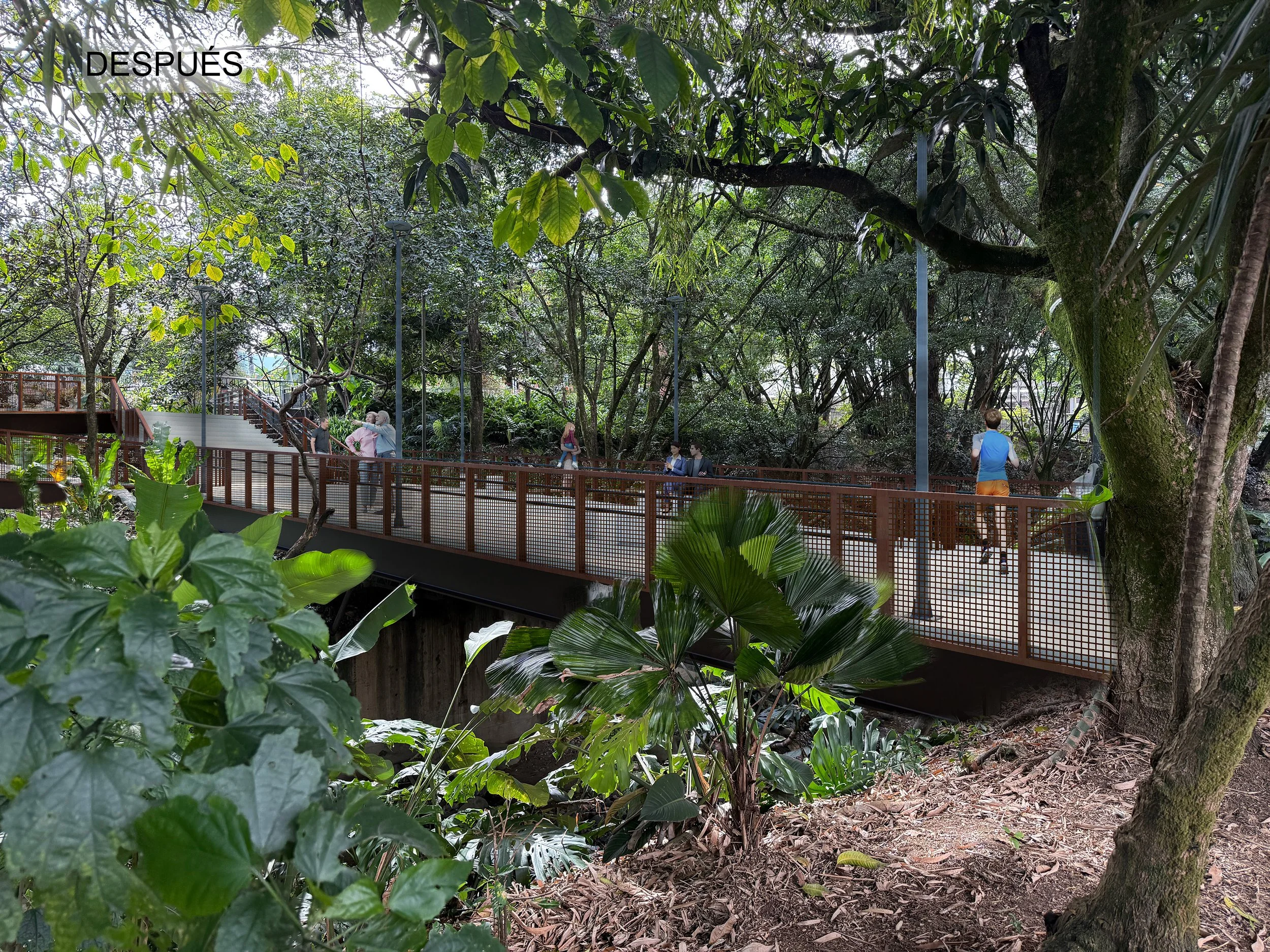 Imaginario exterior del puente después de intervención.