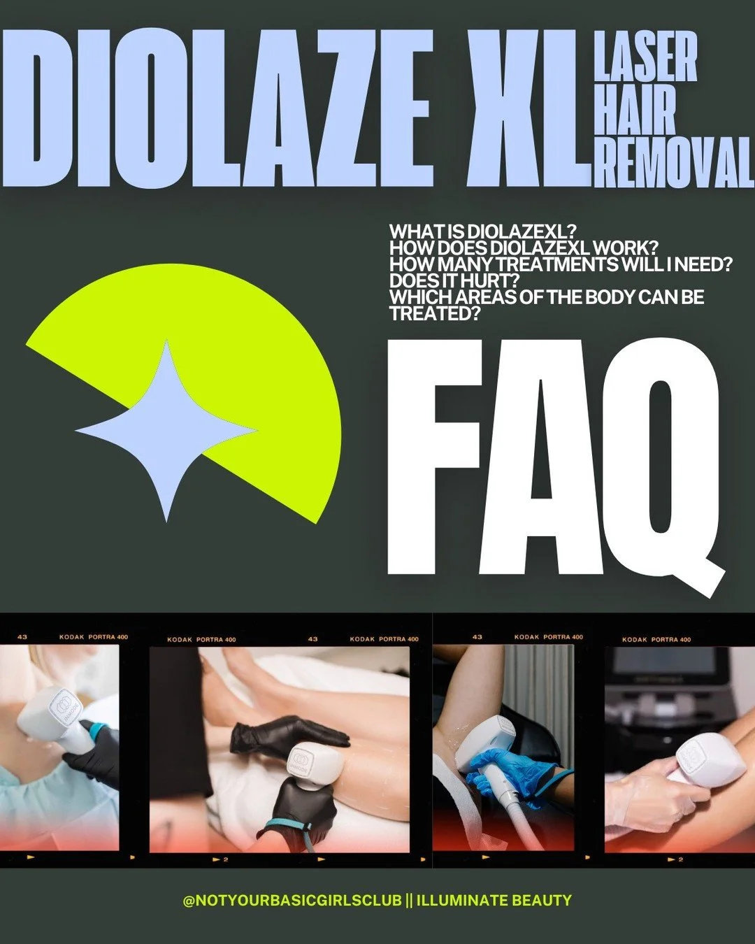 Thinking about laser? Here&rsquo;s the info you actually care about. 👆🏼⁠
⁠
DiolazeXL is safe for all skin types, basically pain-free, and actually works. You&rsquo;ll start seeing results after just a few sessions and yeah, it&rsquo;s that easy. 🙂