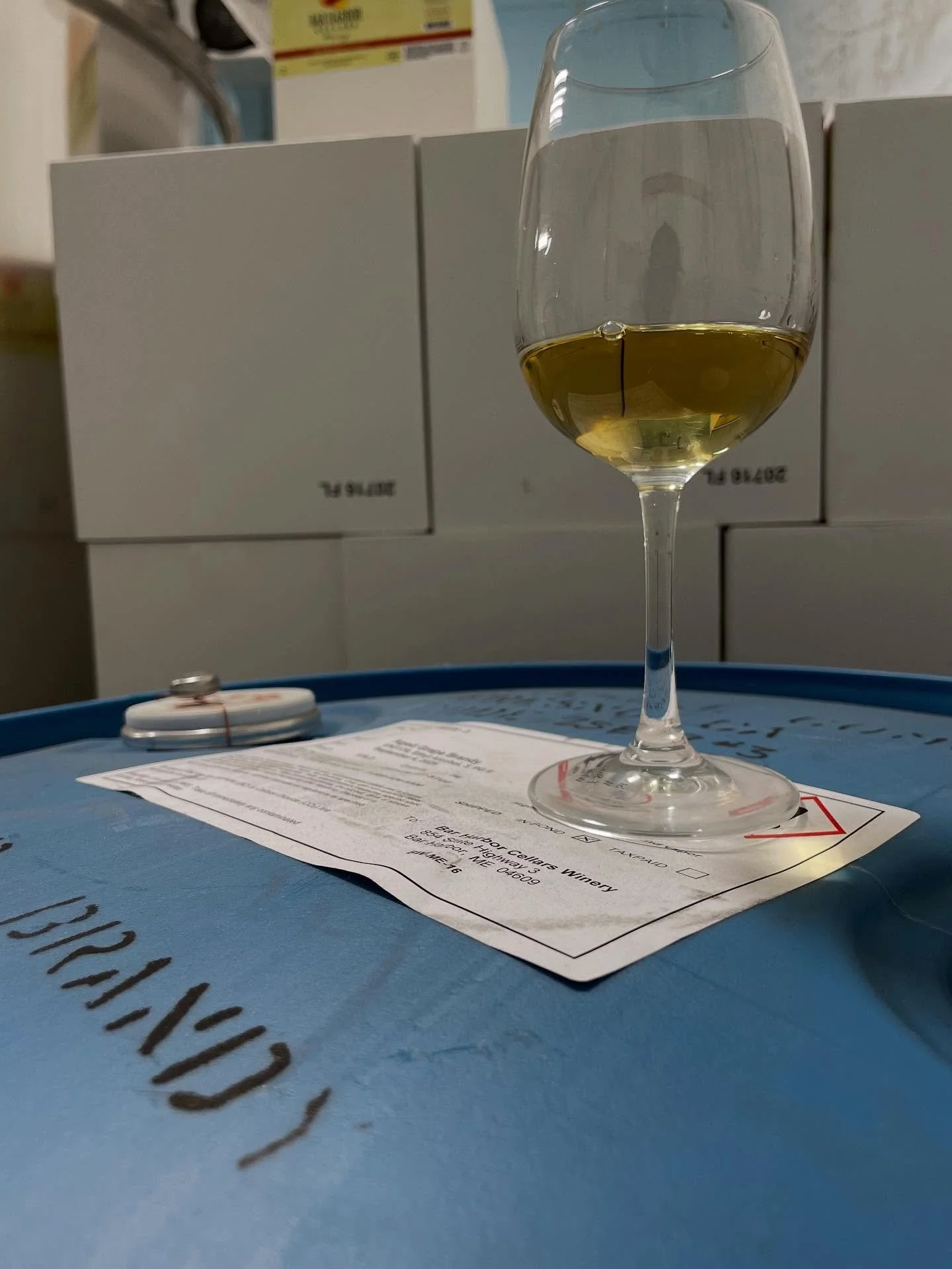 In the everlasting endeavor for sourcing quality materials for use in our wines, we are happy to announce the addition of Vie-Dels 115pf Barrel Aged Brandy to our tool kit. 

This bold yet smooth, aged grape brandy, will be used as a fortifier for ou