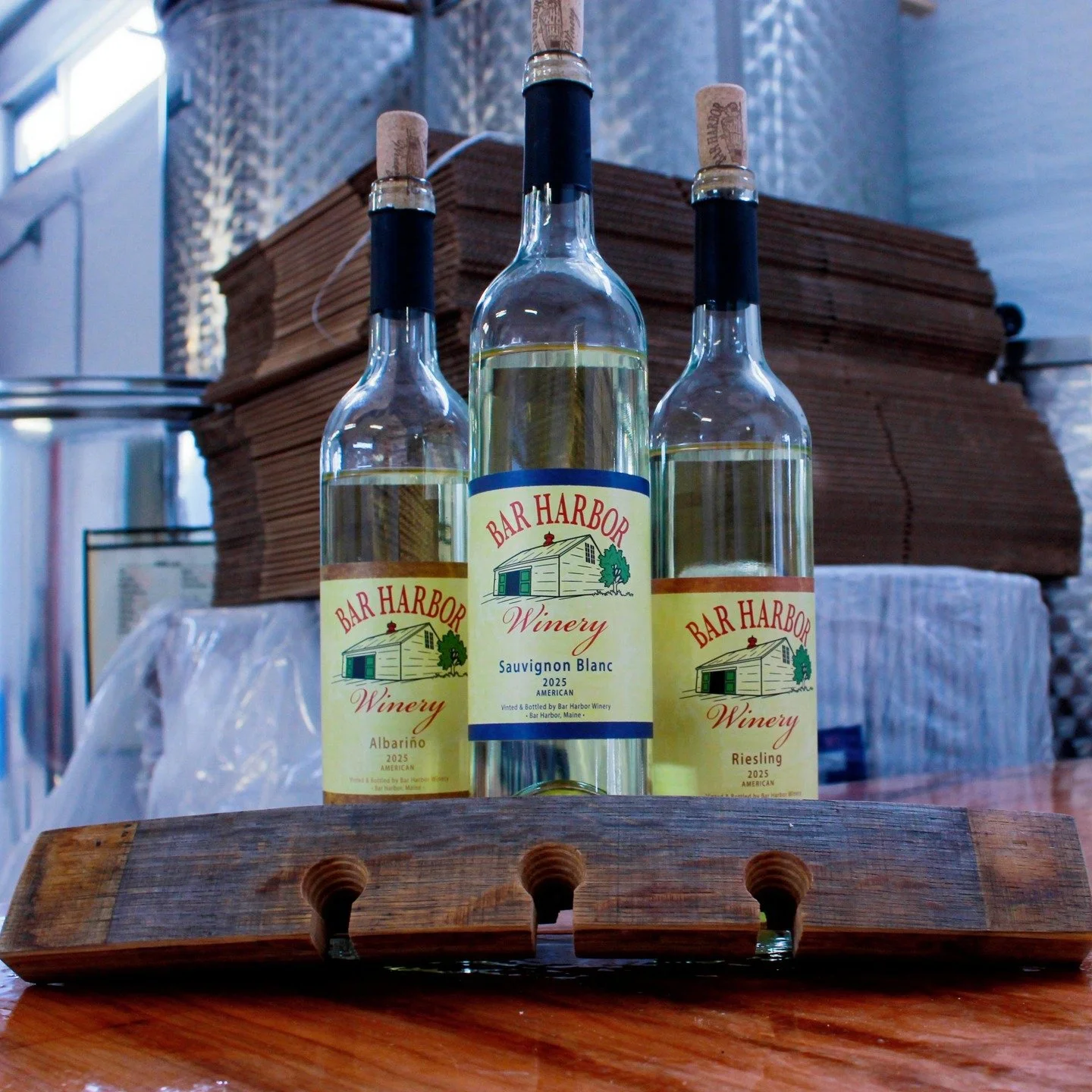 Tested the 2025 white wines, all excellent, with no obvious favorite ;)

#barharborwinery #mainewine #whitewine #2025vintage #wine