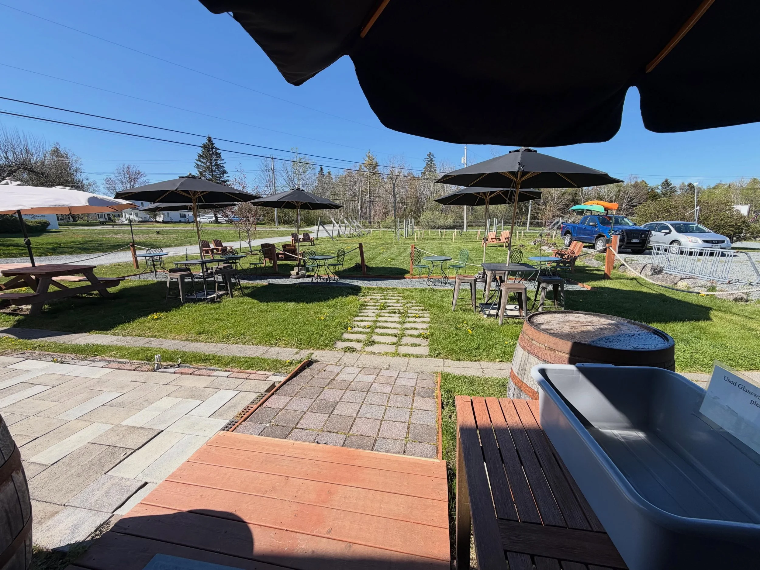 Warm day, green grass, all you needs a glass to pass the time away. As the weather is warming up be sure to take advantage of our outdoor patio space. 

#barharborwinery #wine #barharbor #spring #chill