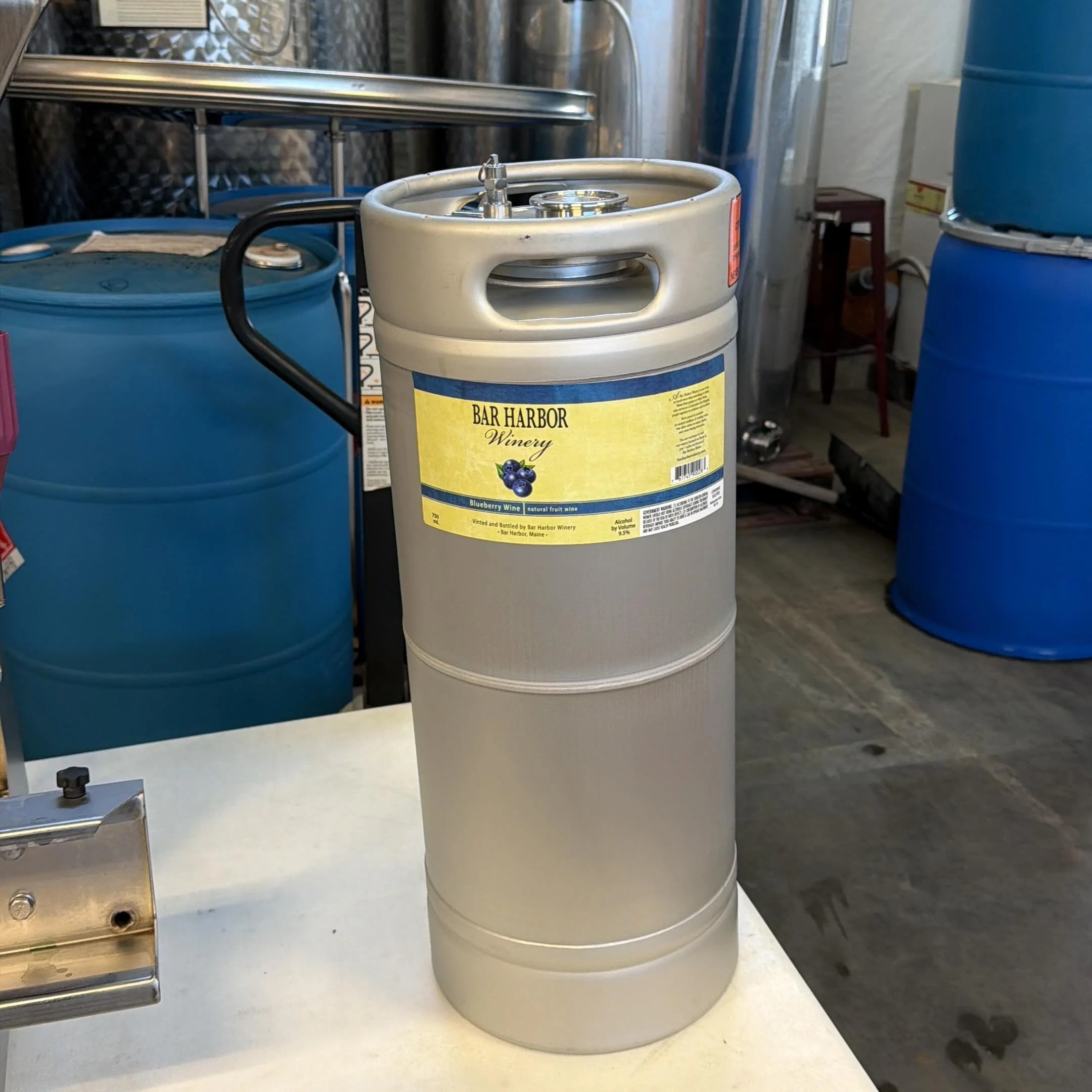 A new experiment that&rsquo;ll hopefully lead to a brand new chapter. KEGS!! 

#barharborwinery #wine #future #maine #summer