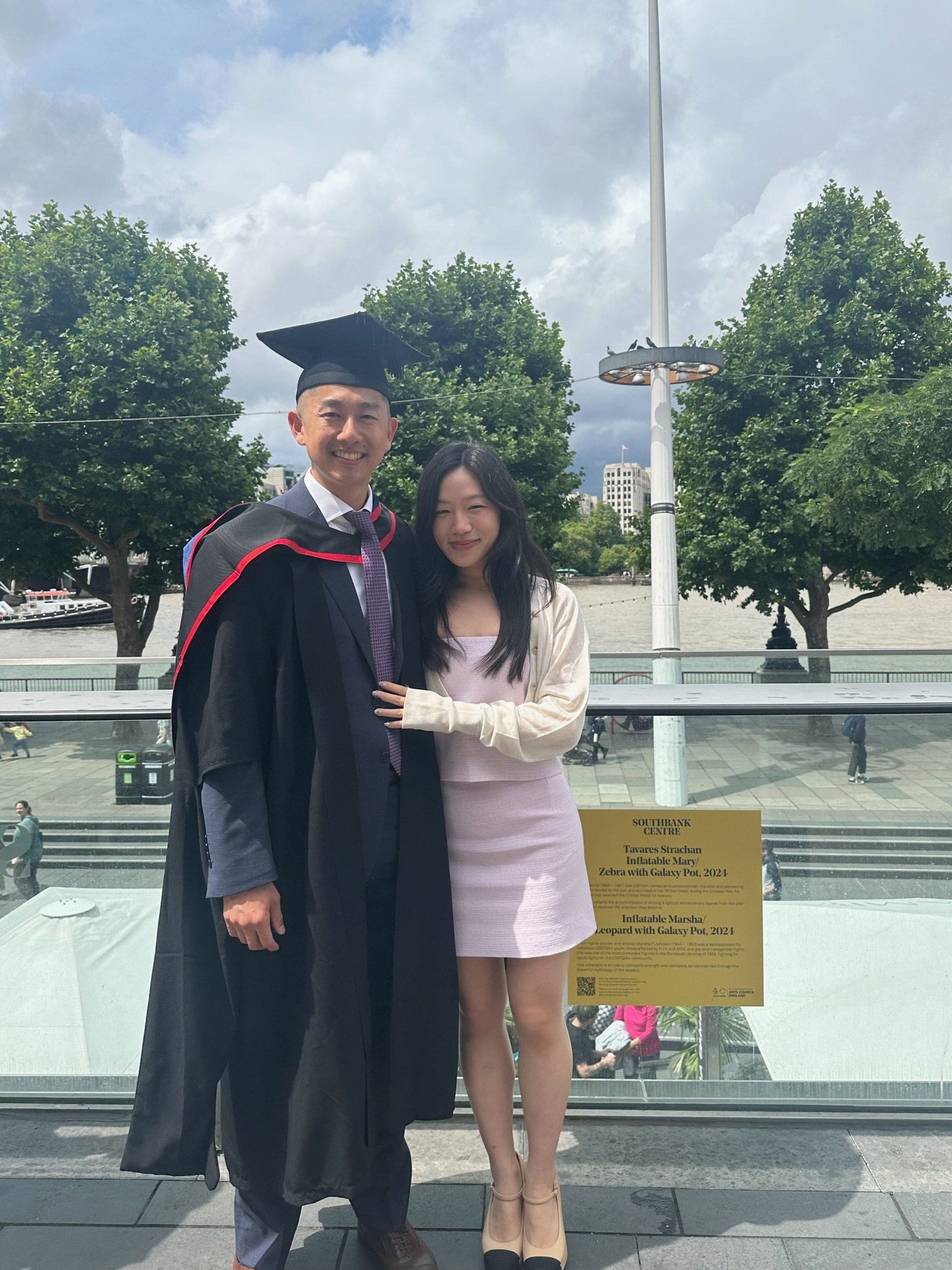 Graduating from London Business School would not have been possible without Michelle by my side, particularly, without her hot meals ready waiting for me at home after late nights "studying" at the pub. — J.