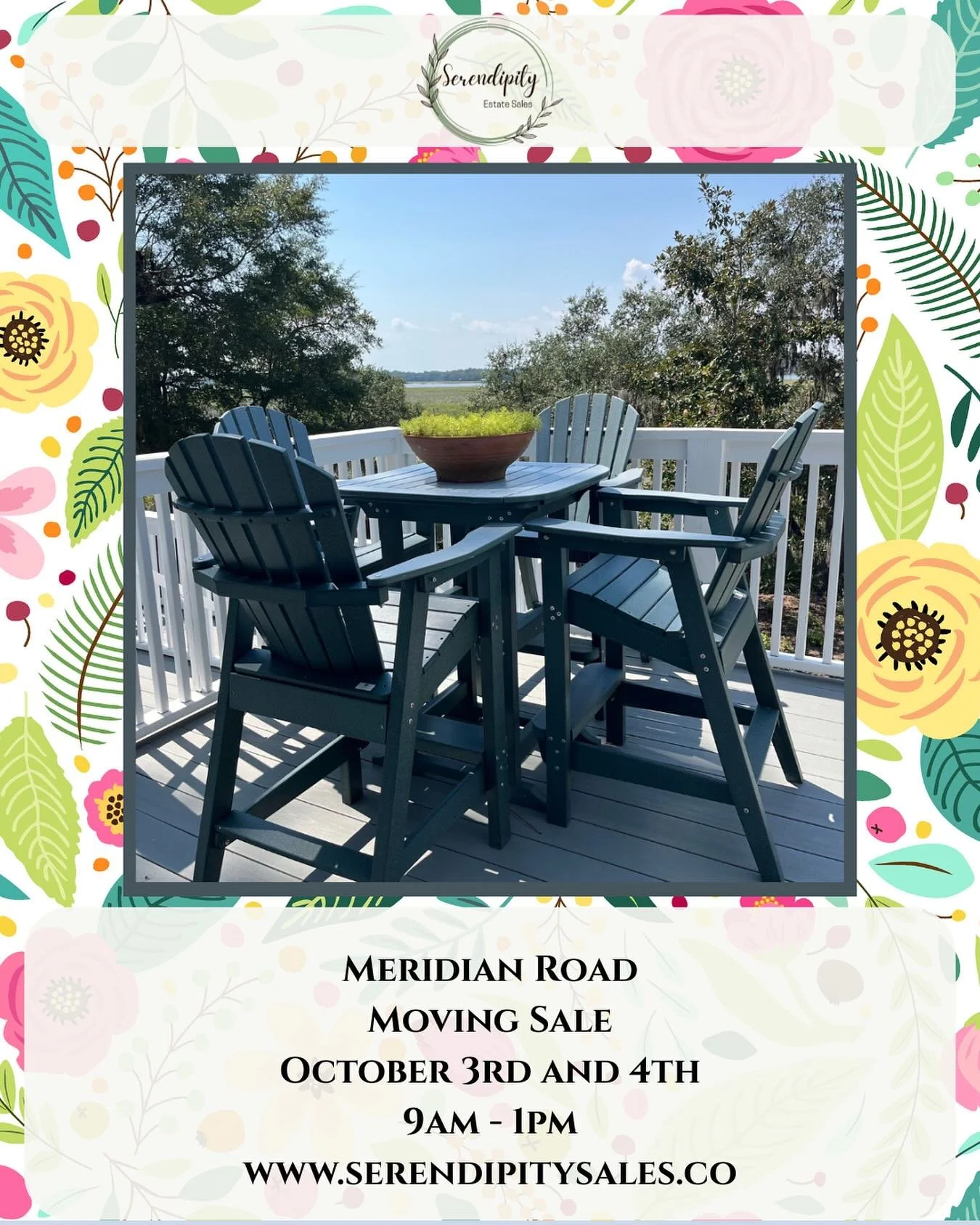 Event Details:
&bull; Location: 62 Meridian Road 
&bull; Date: Friday, October 3rd and Saturday, October 4th 
&bull; Time: 9 AM &ndash; 1 PM
&bull; www.serendipitysales.co (link in bio)
&nbsp;
✨ Don&rsquo;t miss a sale! Sign up for our mailing list t