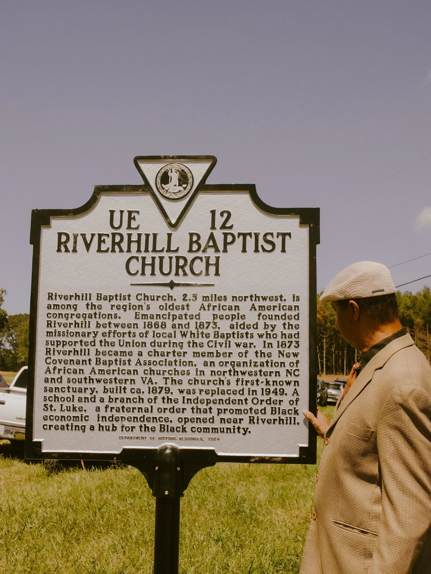 Riverhill Baptist Church located in Galax VA; 
a church rooted in faith, and endurance. 

When my papa called me and told me about this celebration of the historical marker, I KNEW I had to be there. 

After a long while of waiting, the historical ma