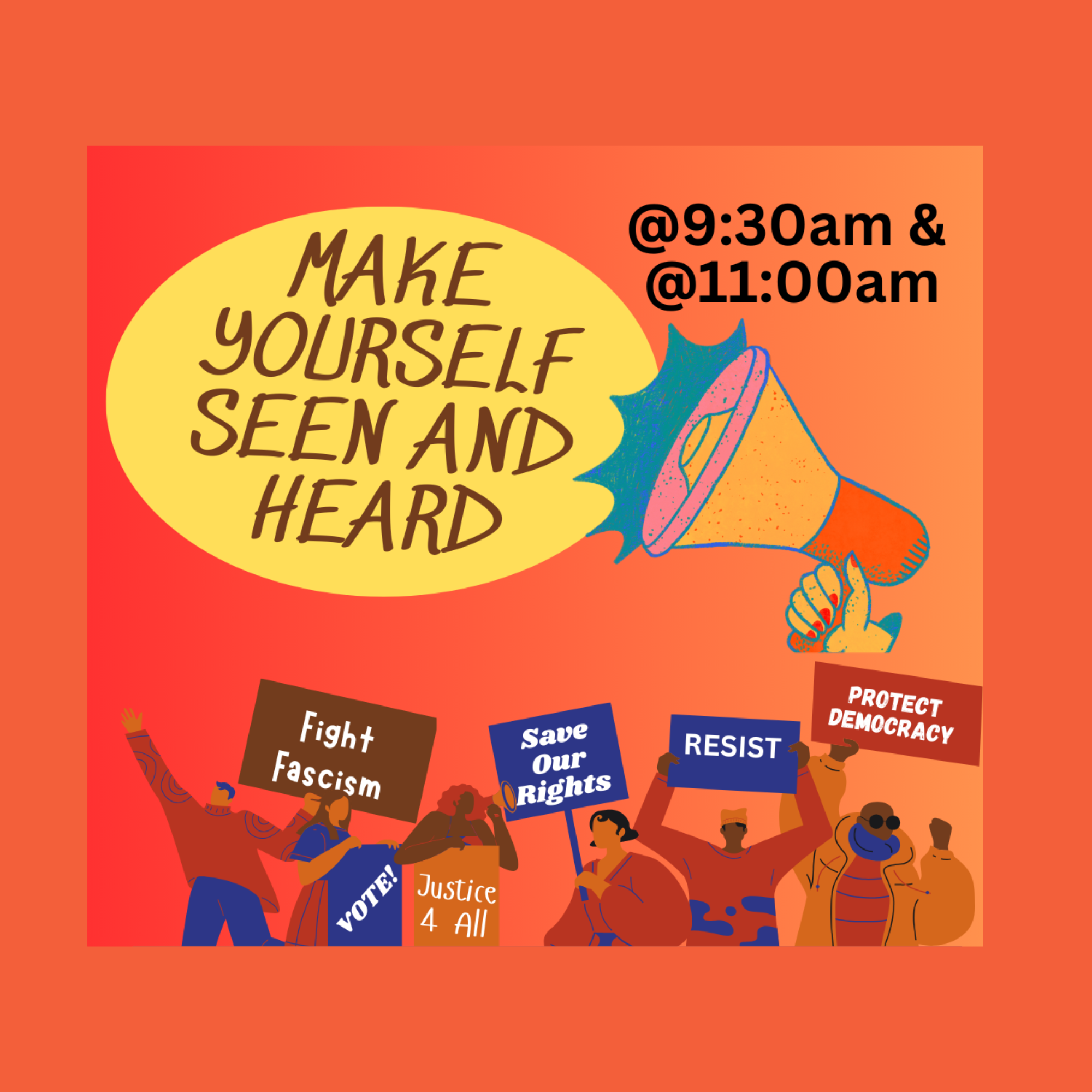 Make Your Voice Heard @930 and @1100