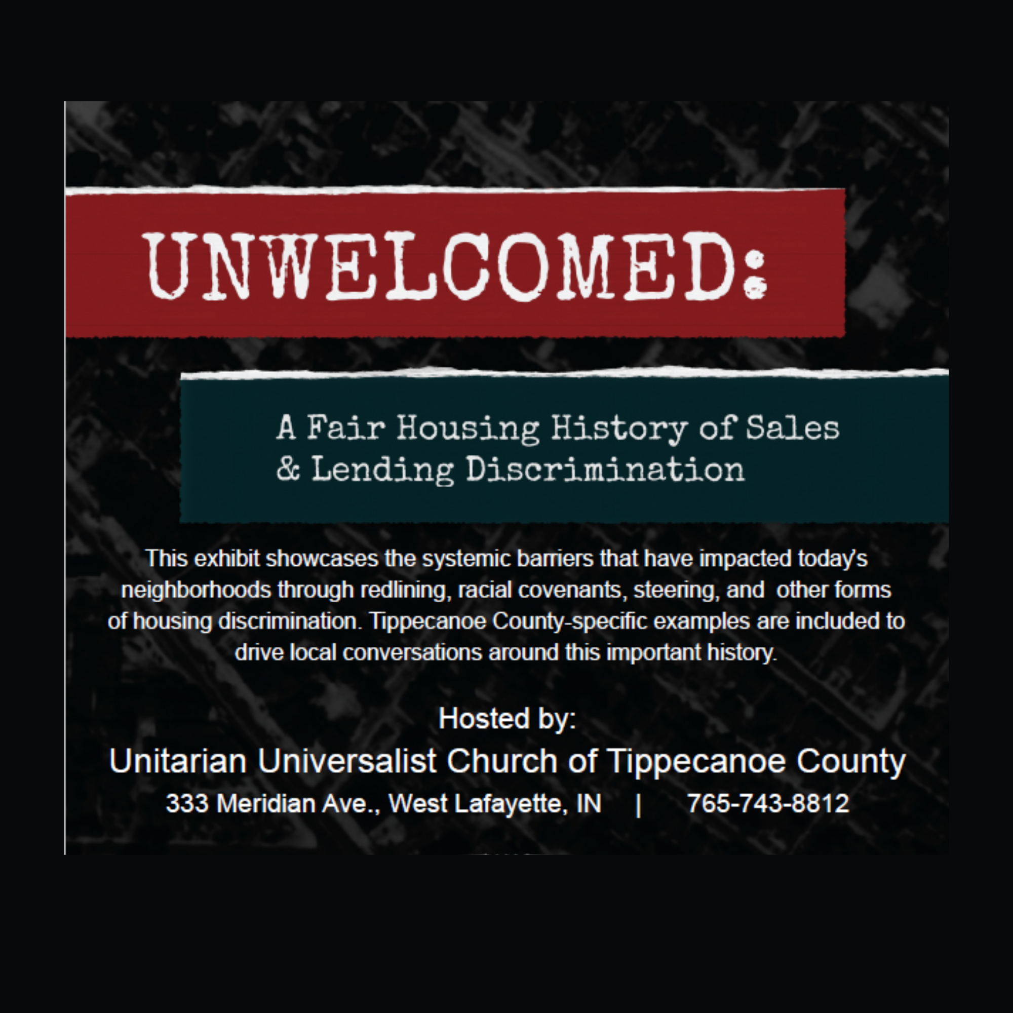 Unwelcomed: A Fair Housing History of Sales & Lending Discrimination