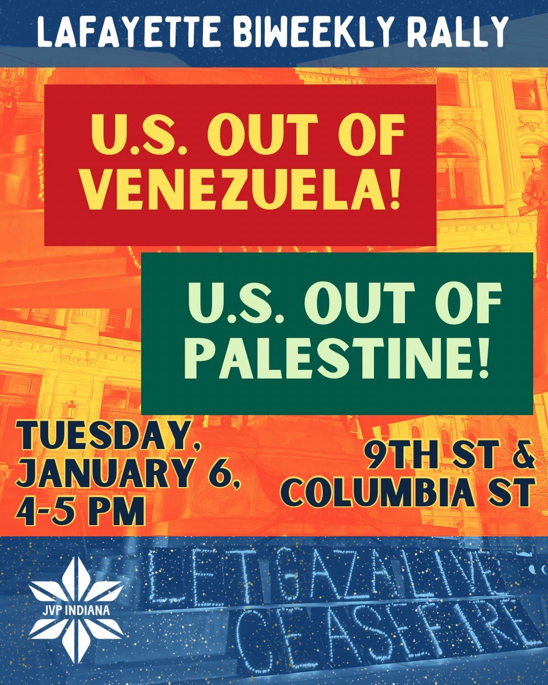 Jewish Voice for Peace Biweekly Rally - New Time (4pm)