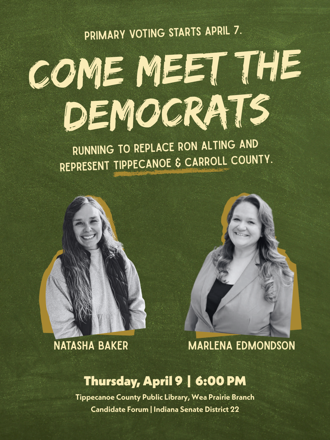 Meet the Democrat Candidates for Senate District 22